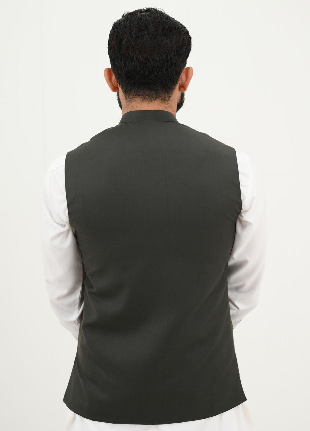 Ethnic Wear by Alif Yay Pret Plain Blended Waistcoat AY-037