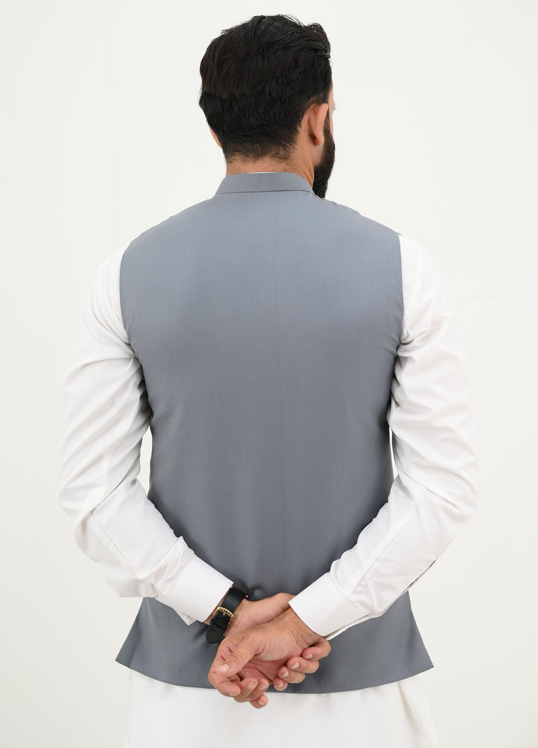 Ethnic Wear by Alif Yay Pret Plain Blended Waistcoat AY-038