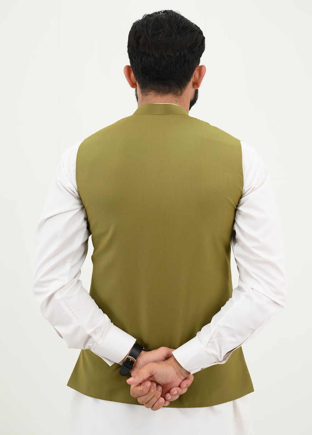 Ethnic Wear by Alif Yay Pret Plain Blended Waistcoat AY-041