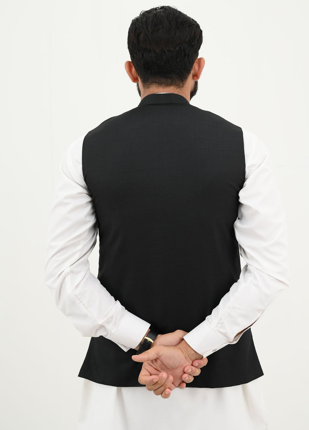 Ethnic Wear by Alif Yay Pret Plain Blended Waistcoat AY-043