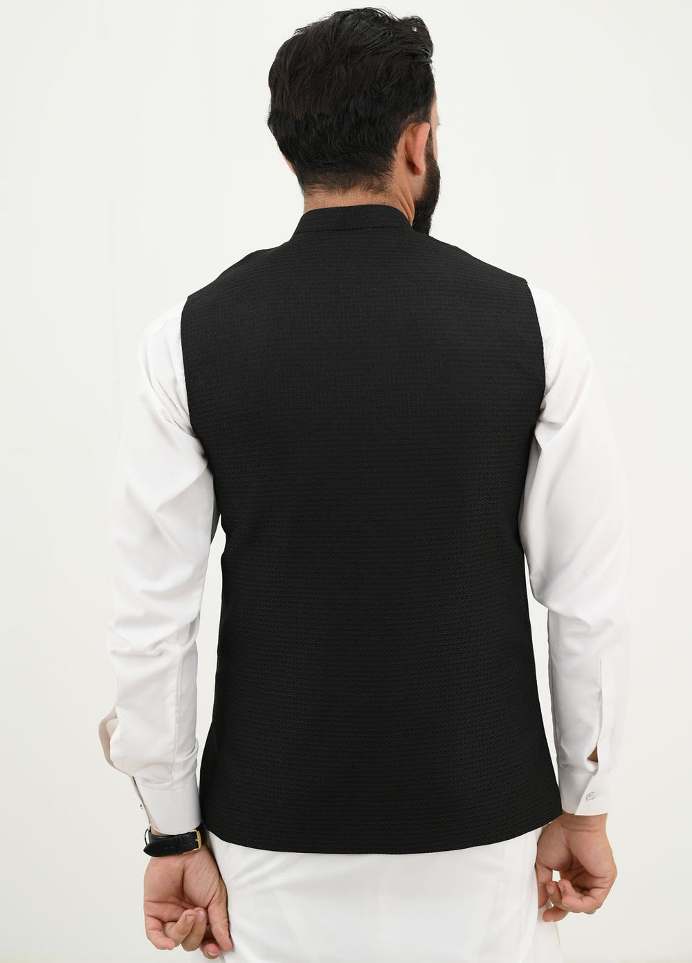 Ethnic Wear by Alif Yay Pret Plain Blended Waistcoat AY-047