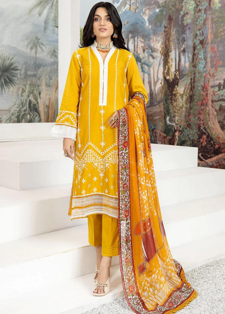 Etsy By Safwa Embroidered Lawn Suits Unstitched 3 Piece SW23E SEC-47 - Summer Collection