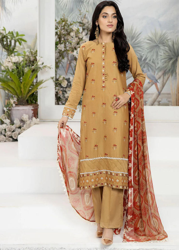 Etsy By Safwa Embroidered Lawn Suits Unstitched 3 Piece SW23E SEC-49 - Summer Collection