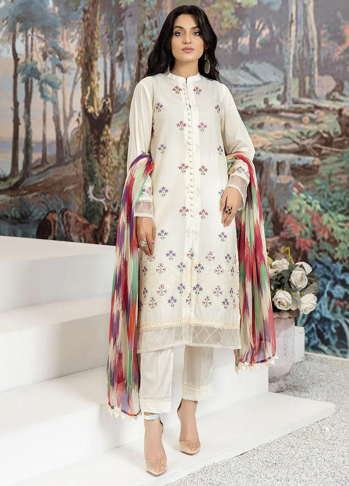 Etsy By Safwa Embroidered Lawn Suits Unstitched 3 Piece SW23E SEC-51 - Summer Collection