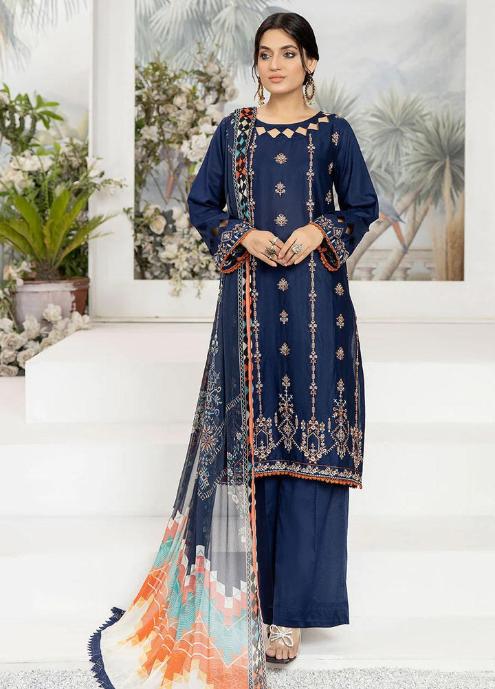 Etsy By Safwa Embroidered Lawn Suits Unstitched 3 Piece SW23E SEC-52 - Summer Collection