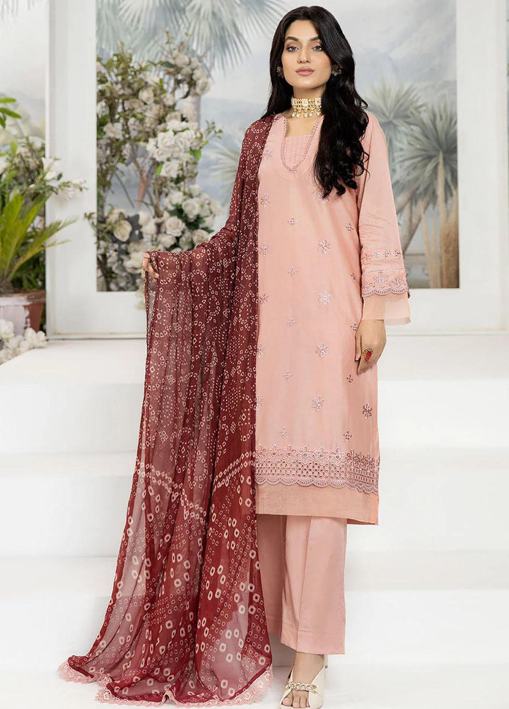 Etsy By Safwa Embroidered Lawn Suits Unstitched 3 Piece SW23E SEC-54 - Summer Collection