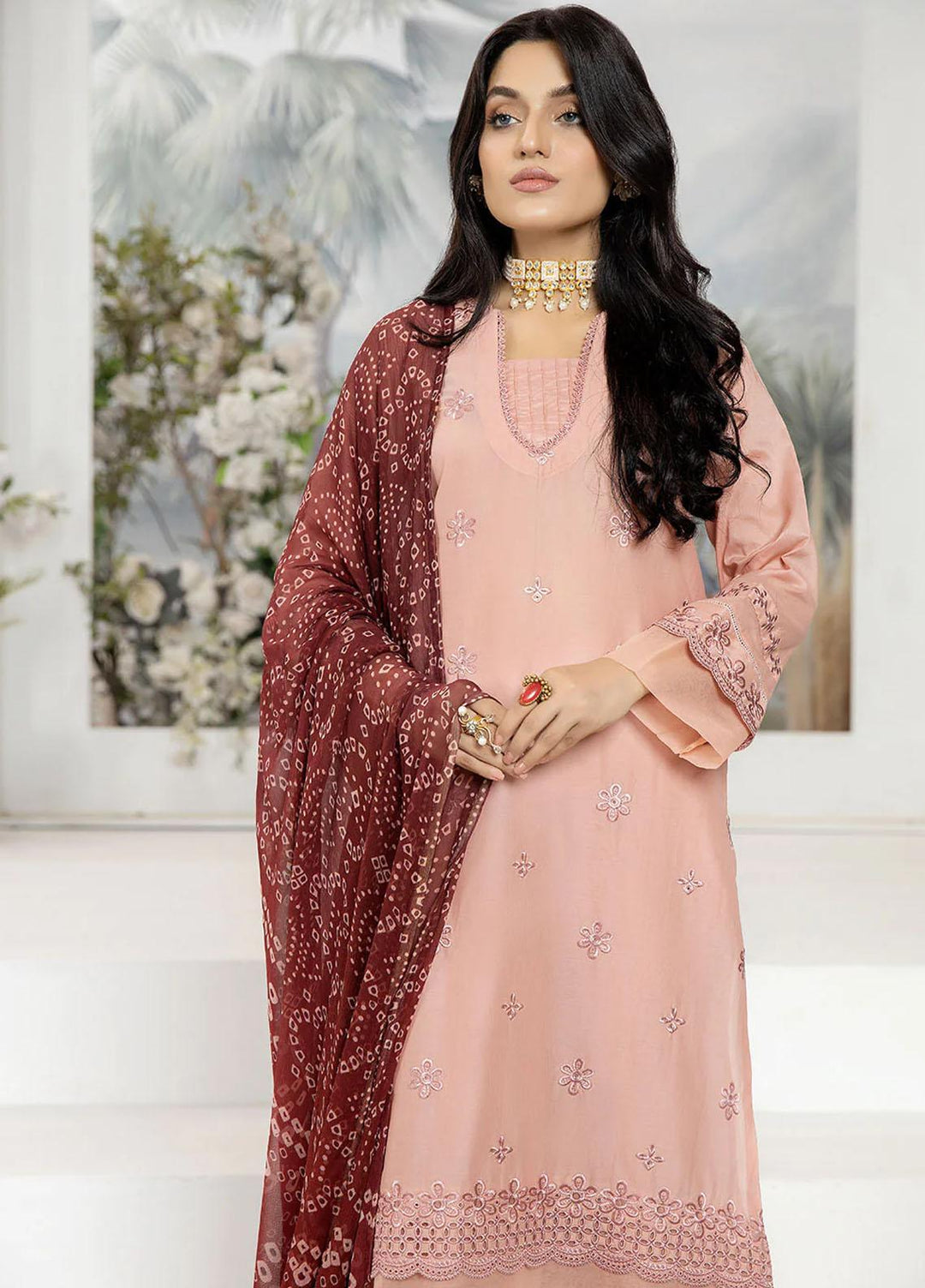 Etsy By Safwa Embroidered Lawn Suits Unstitched 3 Piece SW23E SEC-54 - Summer Collection