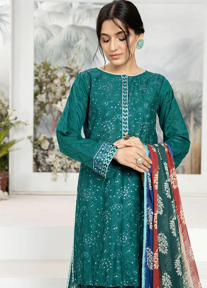 Etsy By Safwa Embroidered Lawn Suits Unstitched 3 Piece SW23E SEC-56 - Summer Collection