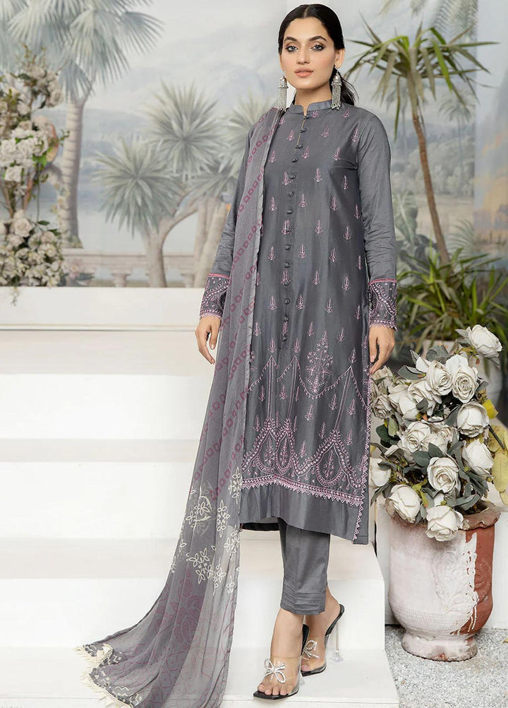 Etsy By Safwa Embroidered Lawn Suits Unstitched 3 Piece SW23E SEC-59 - Summer Collection