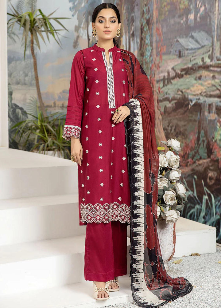 Etsy By Safwa Embroidered Lawn Suits Unstitched 3 Piece SW23E SEC-60 - Summer Collection
