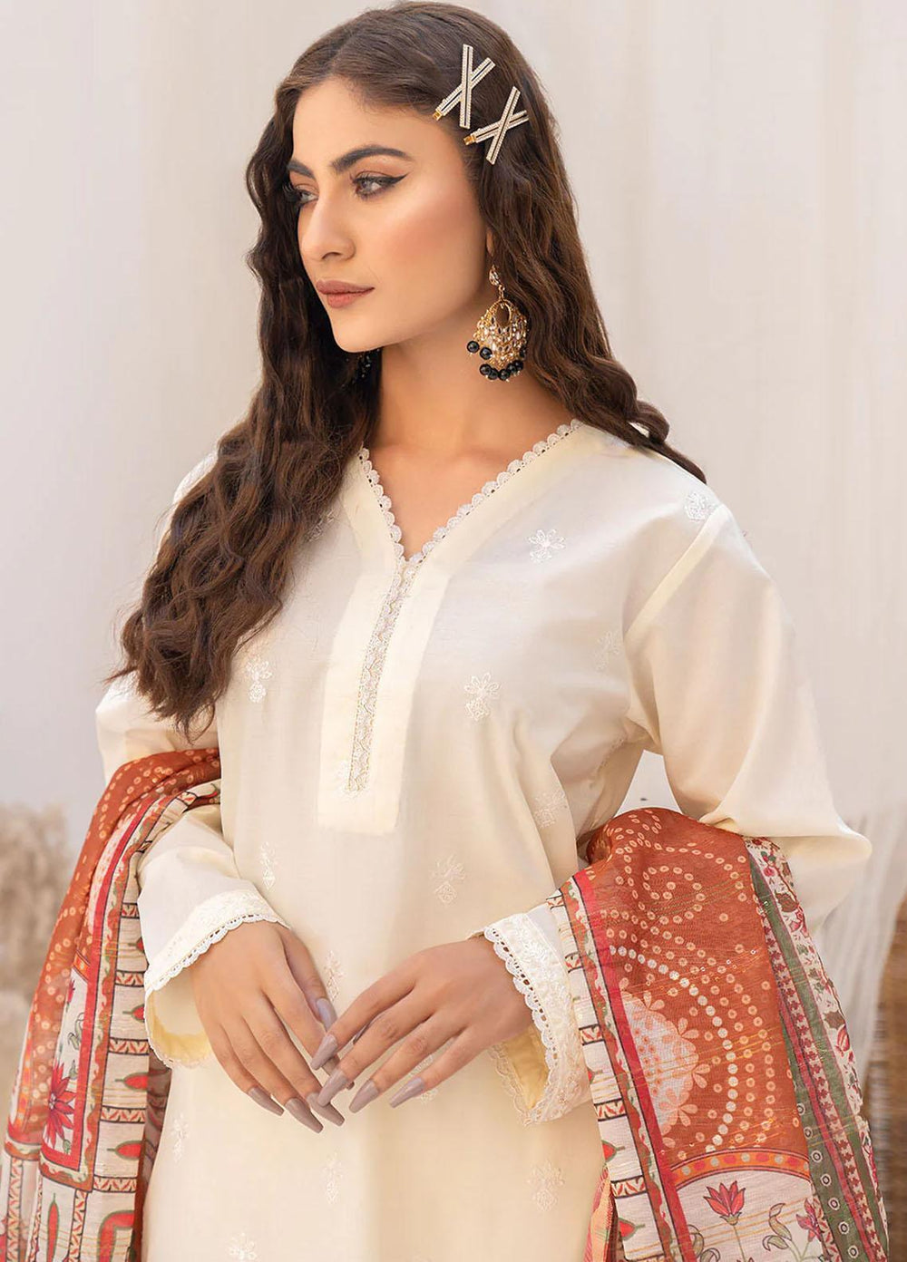 Etsy By Safwa Embroidered Lawn Suits Unstitched 3 Piece SW23E SEC-61 - Summer Collection