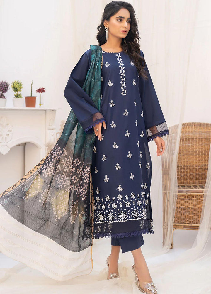 Etsy By Safwa Embroidered Lawn Suits Unstitched 3 Piece SW23E SEC-64 - Summer Collection