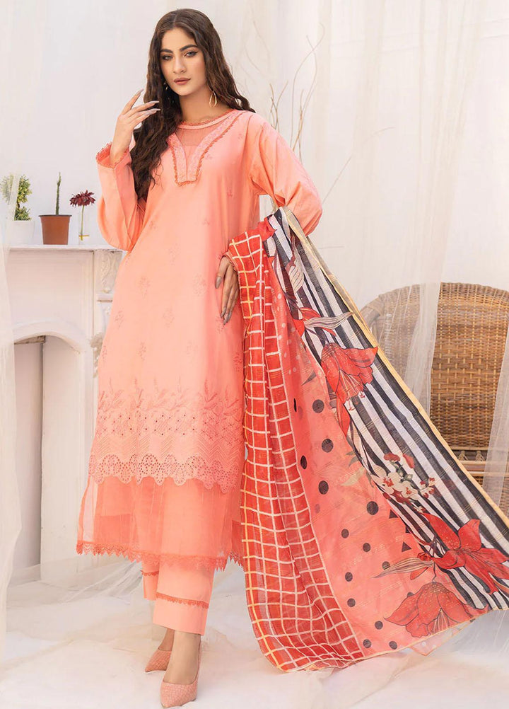 Etsy By Safwa Embroidered Lawn Suits Unstitched 3 Piece SW23E SEC-65 - Summer Collection