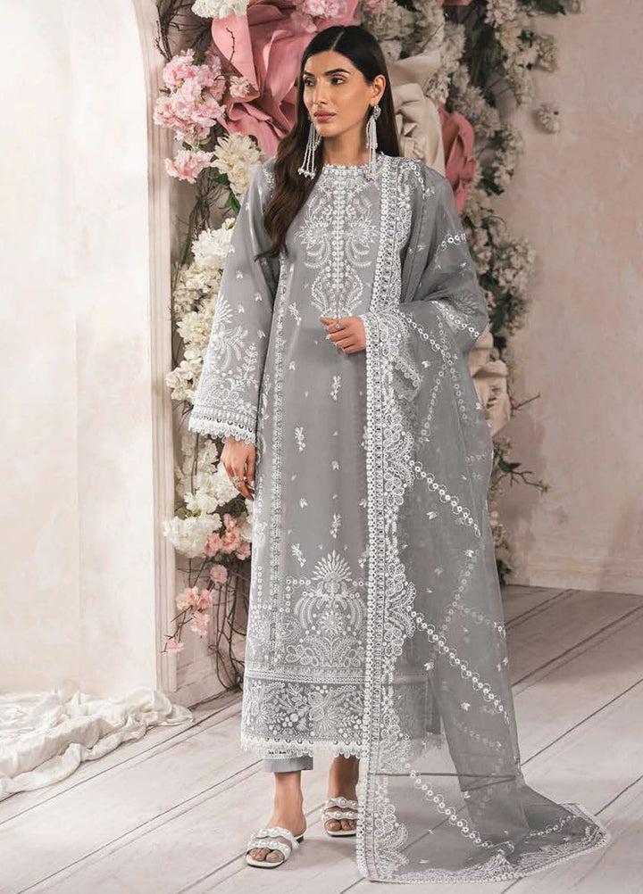 Eudora By Ayzel Embroidered Lawn Suits Unstitched 3 Piece AAF24E D-01 Arana - Luxury Summer Collection