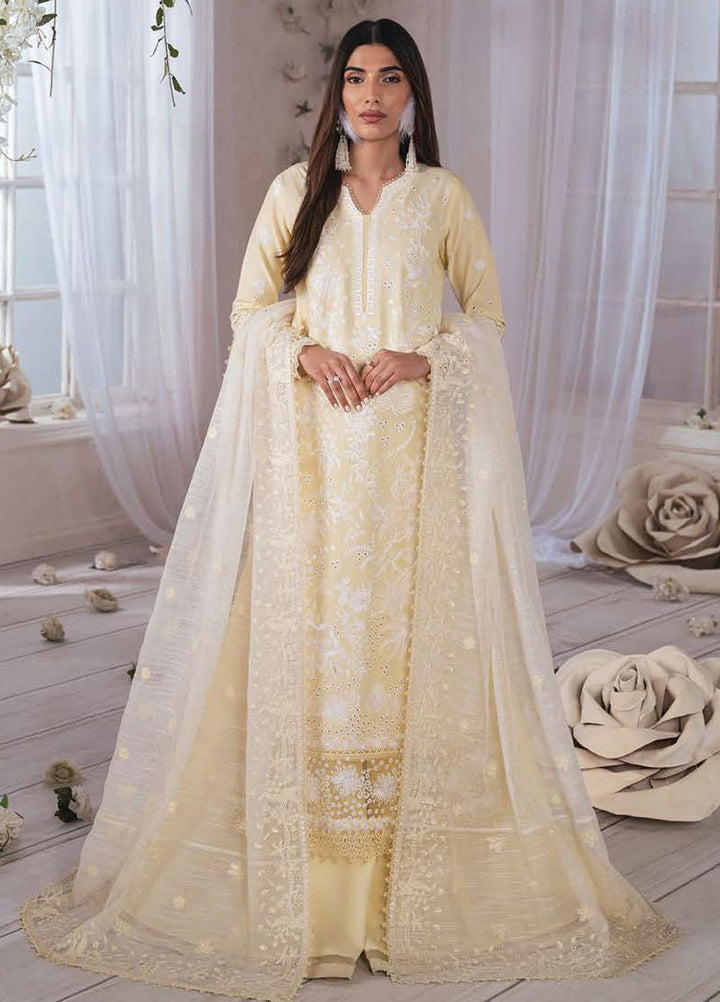 Eudora By Ayzel Embroidered Lawn Suits Unstitched 3 Piece AAF24E D-02 Aurel - Luxury Summer Collection