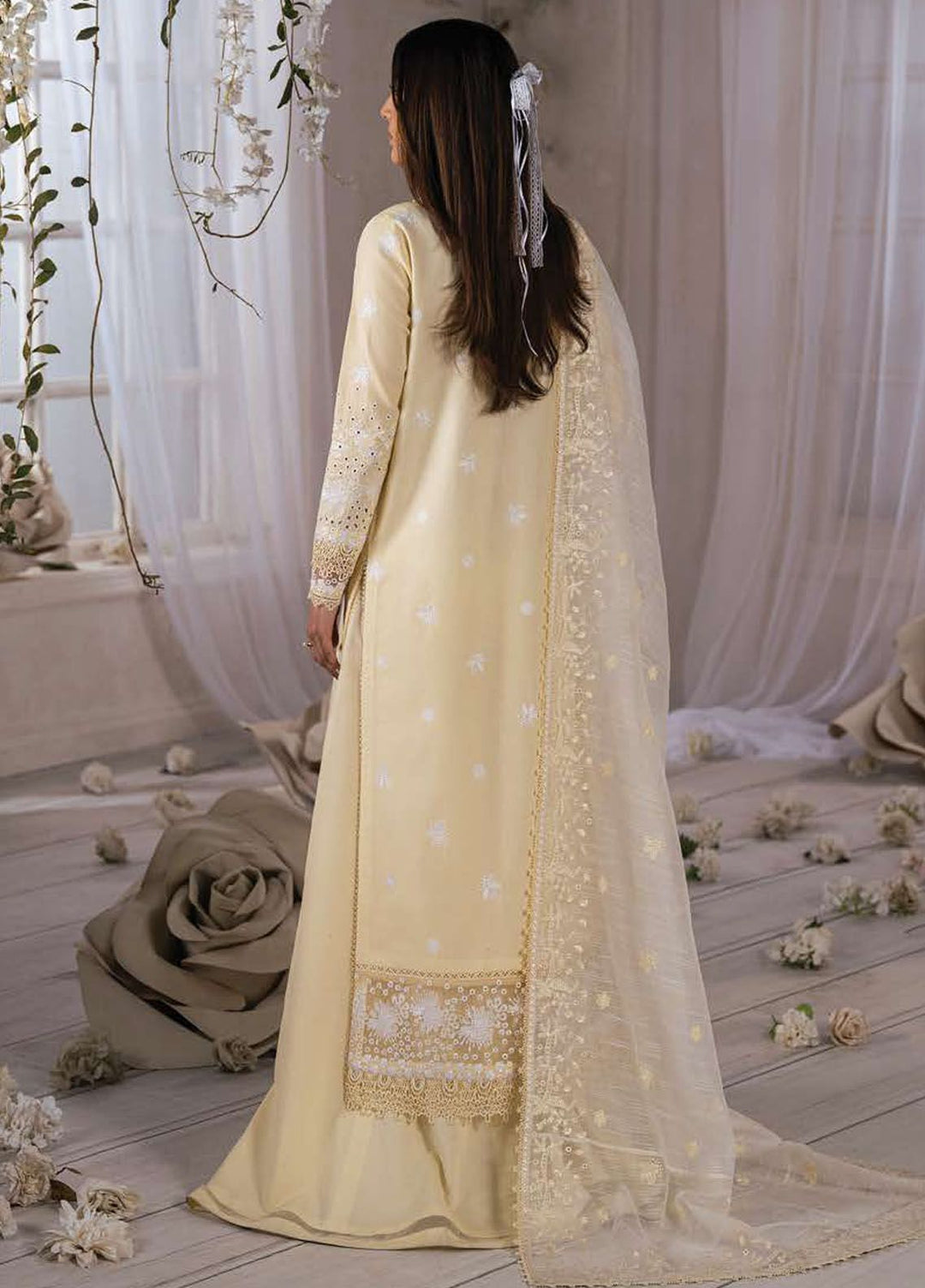 Eudora By Ayzel Embroidered Lawn Suits Unstitched 3 Piece AAF24E D-02 Aurel - Luxury Summer Collection