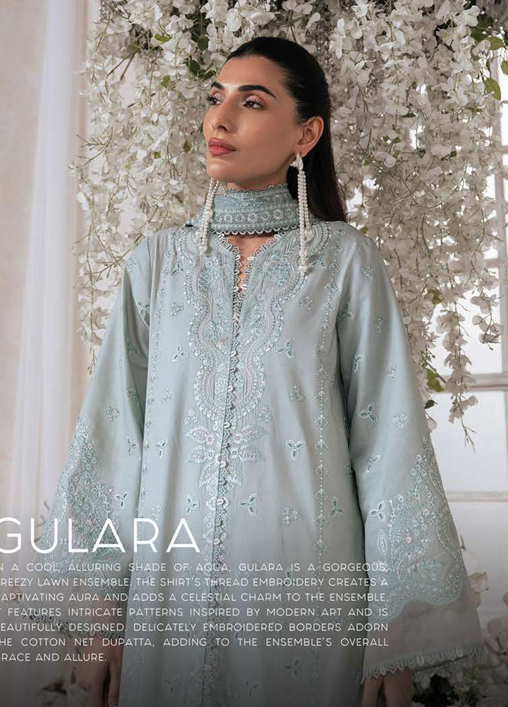 Eudora By Ayzel Embroidered Lawn Suits Unstitched 3 Piece AAF24E D-03 Gulara - Luxury Summer Collection