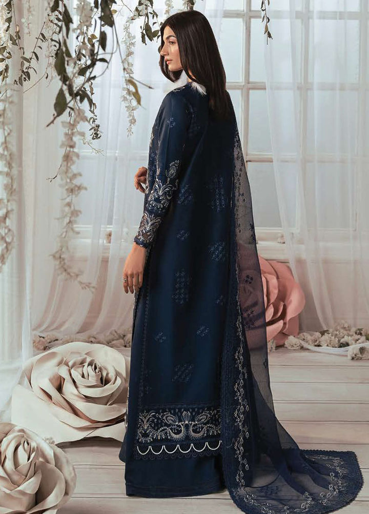 Eudora By Ayzel Embroidered Lawn Suits Unstitched 3 Piece AAF24E D-04 Estelle - Luxury Summer Collection