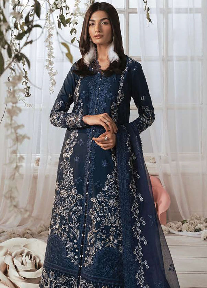 Eudora By Ayzel Embroidered Lawn Suits Unstitched 3 Piece AAF24E D-04 Estelle - Luxury Summer Collection