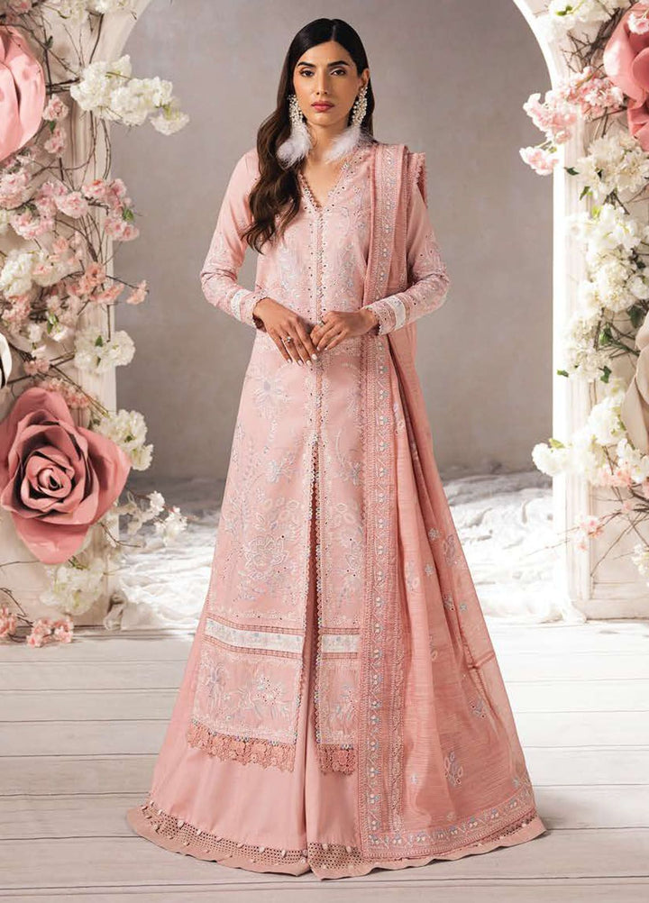 Eudora By Ayzel Embroidered Lawn Suits Unstitched 3 Piece AAF24E D-05 Mirela - Luxury Summer Collection