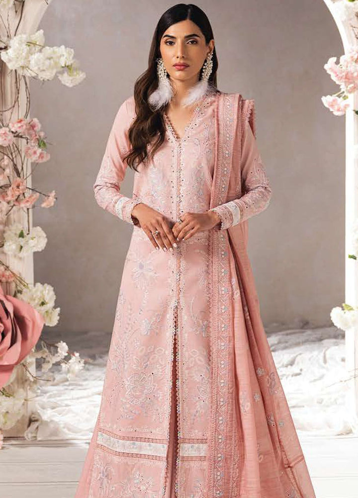 Eudora By Ayzel Embroidered Lawn Suits Unstitched 3 Piece AAF24E D-05 Mirela - Luxury Summer Collection
