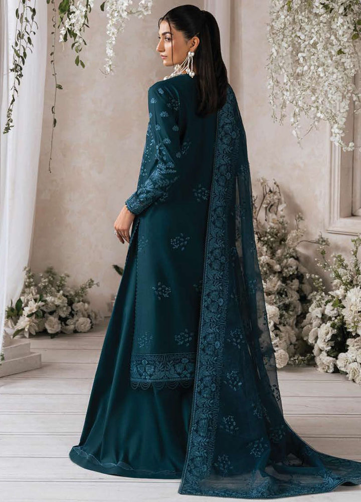 Eudora By Ayzel Embroidered Lawn Suits Unstitched 3 Piece AAF24E D-06 Deniz - Luxury Summer Collection