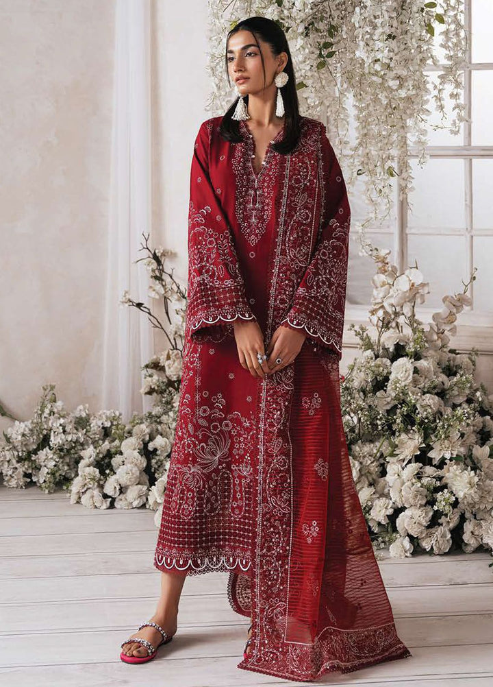 Eudora By Ayzel Embroidered Lawn Suits Unstitched 3 Piece AAF24E D-07 Akira - Luxury Summer Collection