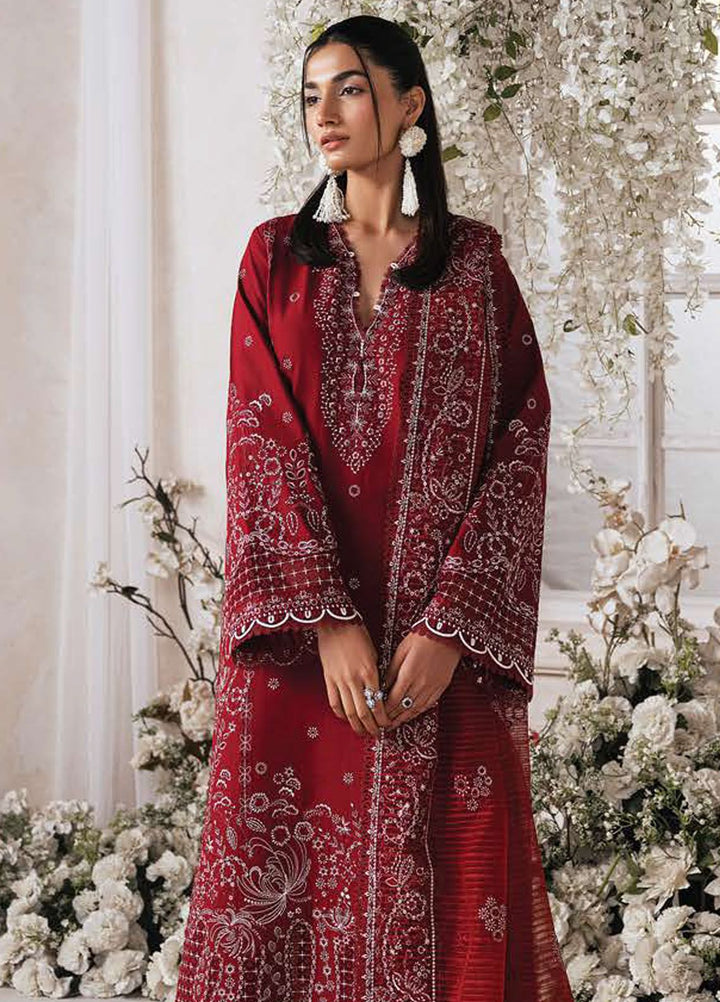 Eudora By Ayzel Embroidered Lawn Suits Unstitched 3 Piece AAF24E D-07 Akira - Luxury Summer Collection