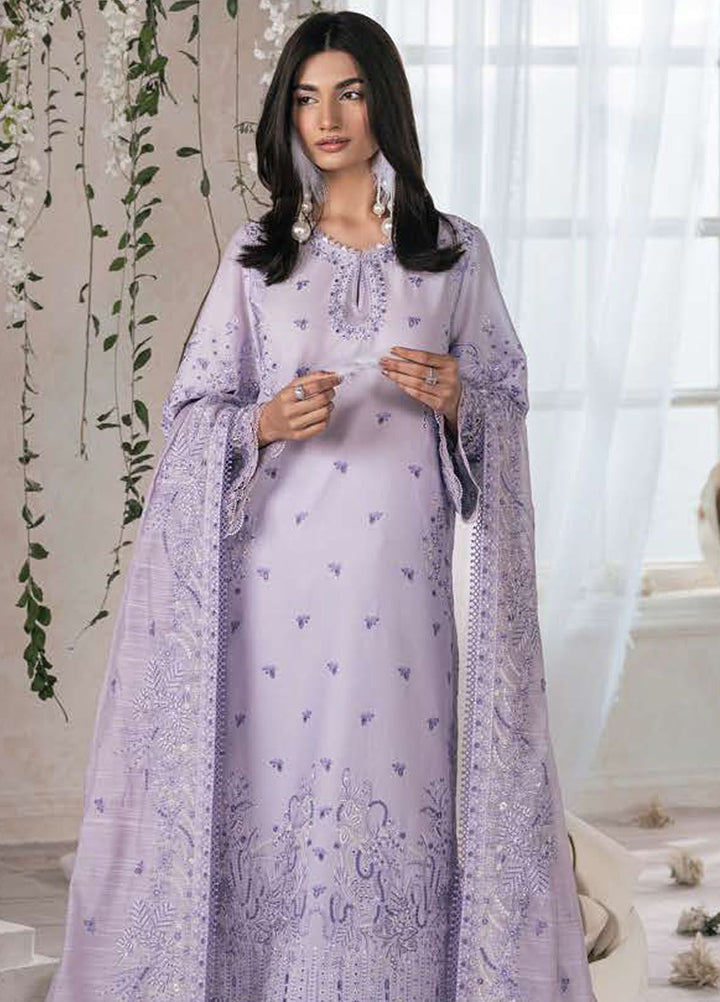 Eudora By Ayzel Embroidered Lawn Suits Unstitched 3 Piece AAF24E D-08 Bonita - Luxury Summer Collection