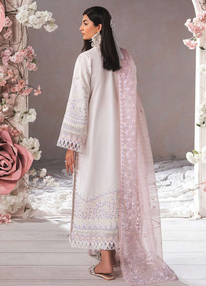 Eudora By Ayzel Embroidered Lawn Suits Unstitched 3 Piece AAF24E D-10 Elania - Luxury Summer Collection