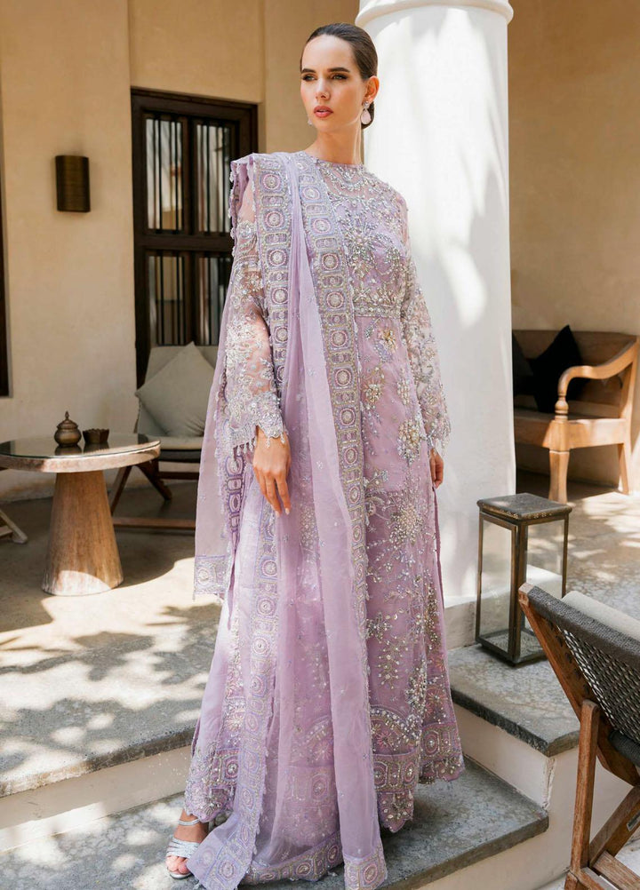 Evara By Elaf Embroidered Organza Suits Unstitched 4 Piece EF23EV-2 EEW-01 ESFIR - Wedding Collection