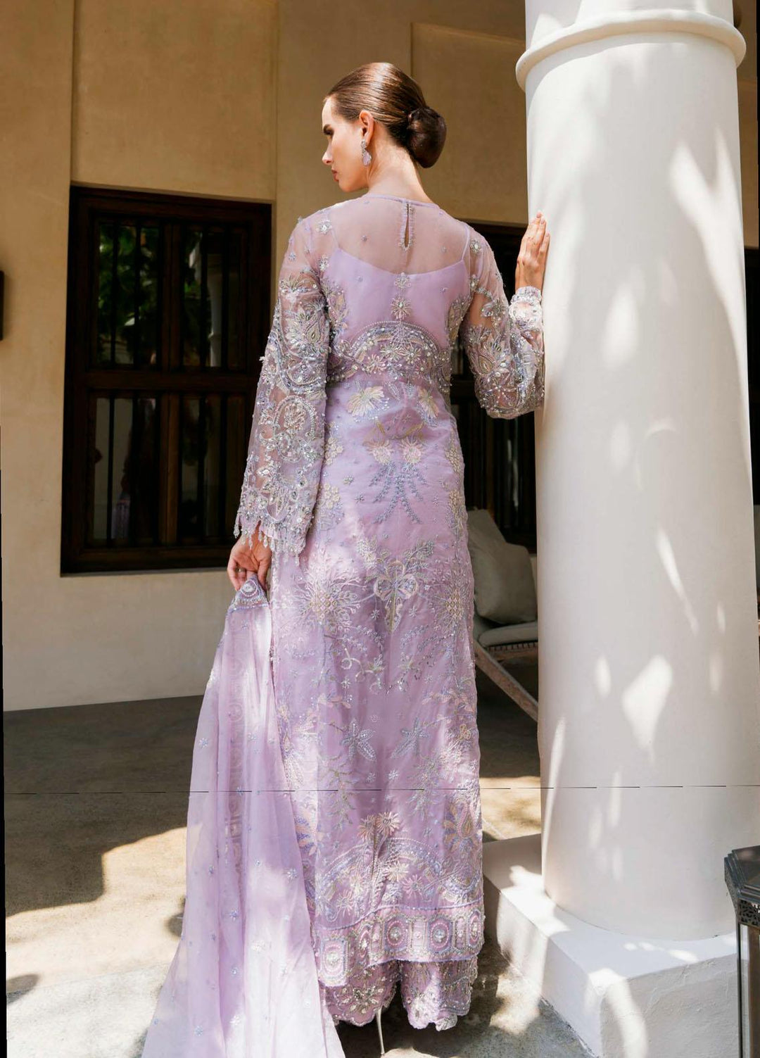 Evara By Elaf Embroidered Organza Suits Unstitched 4 Piece EF23EV-2 EEW-01 ESFIR - Wedding Collection