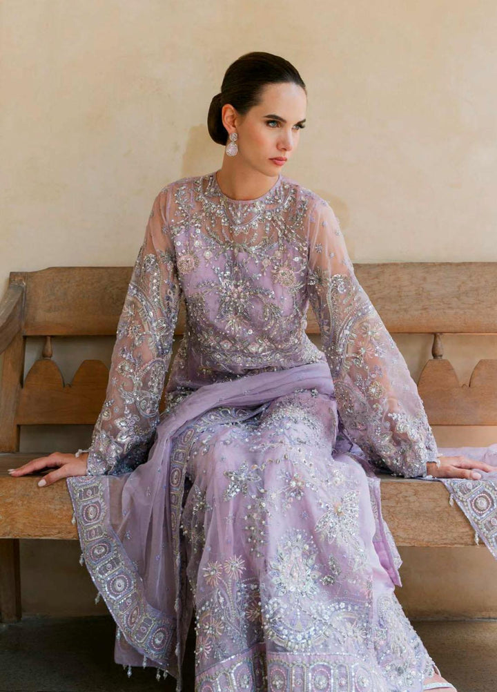 Evara By Elaf Embroidered Organza Suits Unstitched 4 Piece EF23EV-2 EEW-01 ESFIR - Wedding Collection
