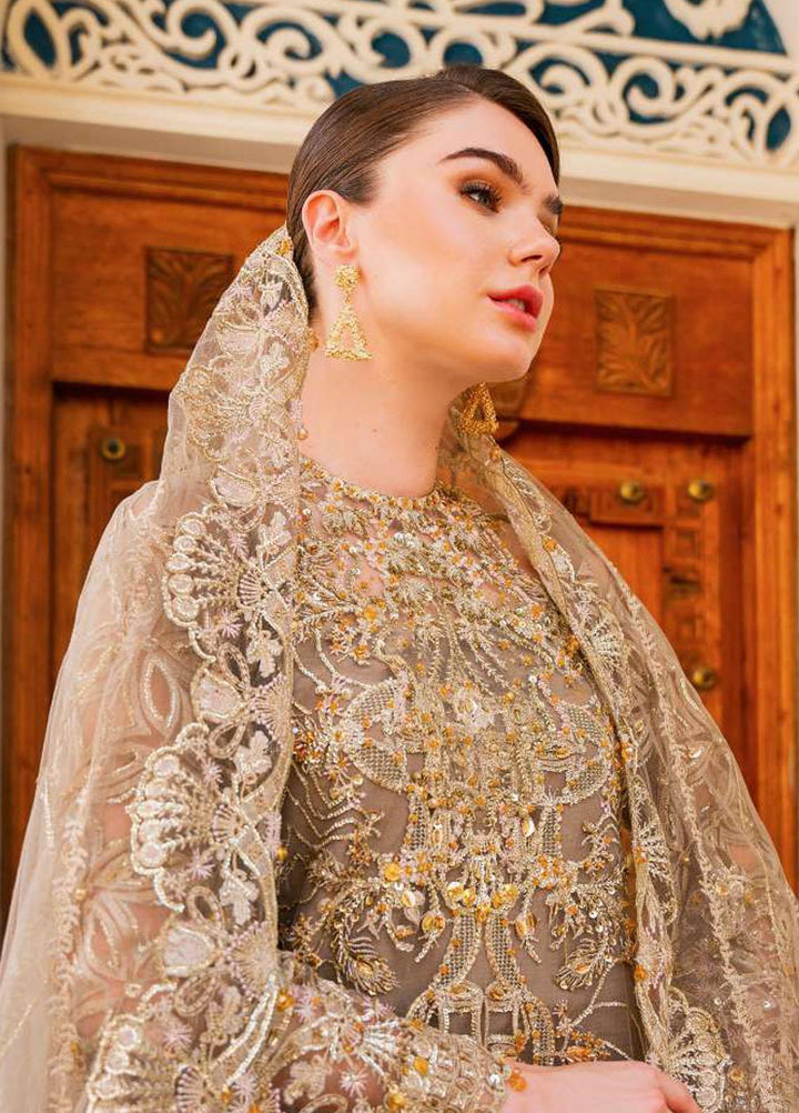 Evara By Elaf Embroidered Net Suits Unstitched 4 Piece EF23EV-2 EEW-02 SOUK - Wedding Collection