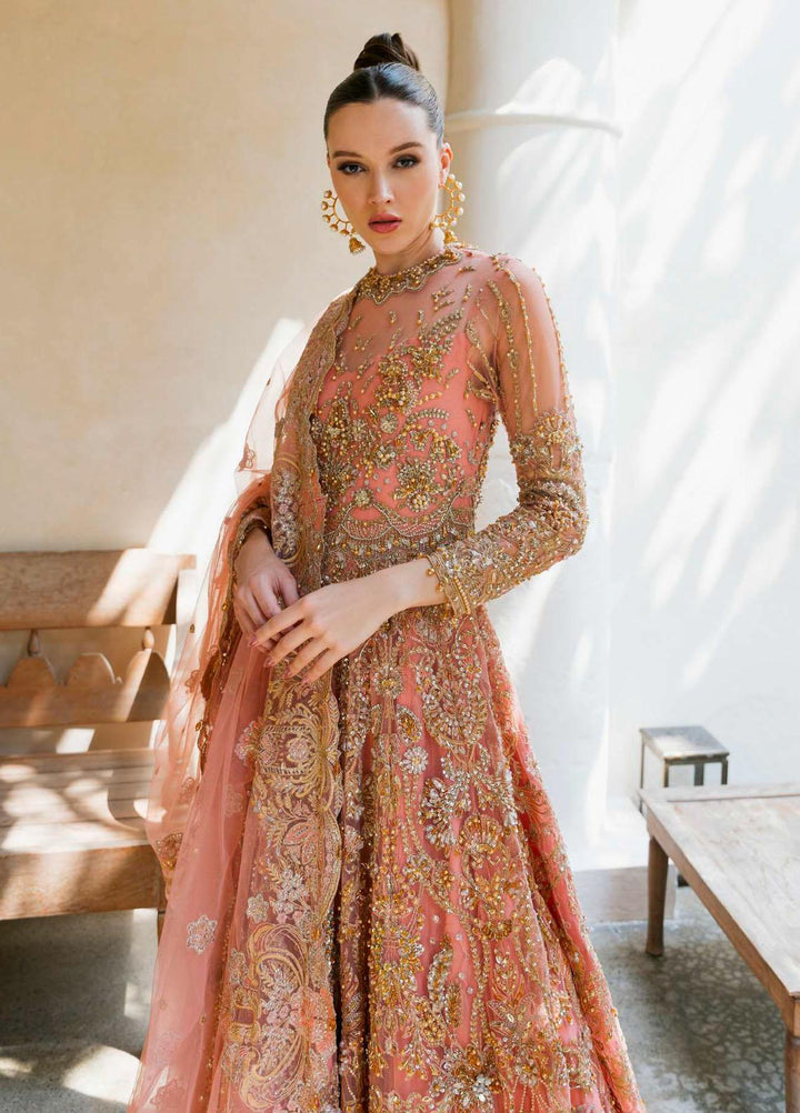 Evara By Elaf Embroidered Net Suits Unstitched 3 Piece EF23EV-2 EEW-03 LAYLA - Wedding Collection