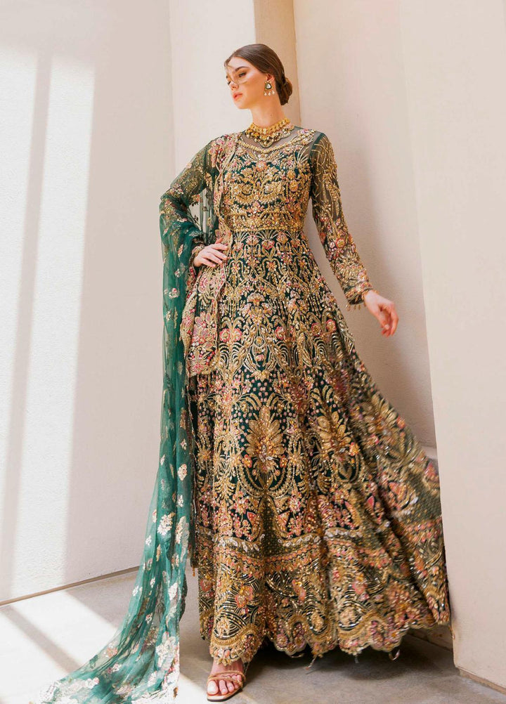 Evara By Elaf Embroidered Net Suits Unstitched 3 Piece EF23EV-2 EEW-04 MIRAGE - Wedding Collection