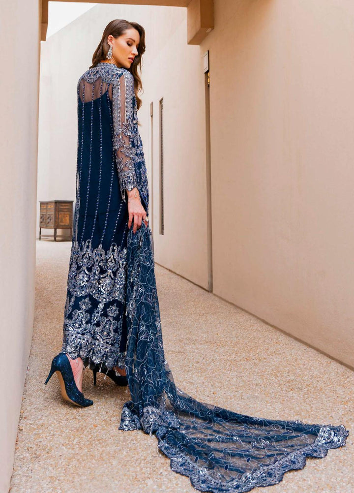 Evara By Elaf Embroidered Net Suits Unstitched 4 Piece EF23EV-2 EEW-06 AZALEA - Wedding Collection