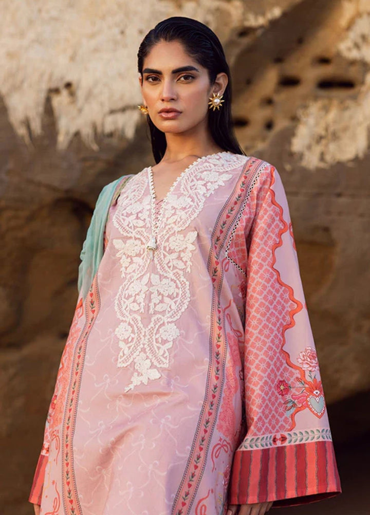 Everyday by Sadaf Fawad Khan Embroidered Lawn Suits Unstitched 3 Piece SDF25EV Bows & Ribons - Summer Collection