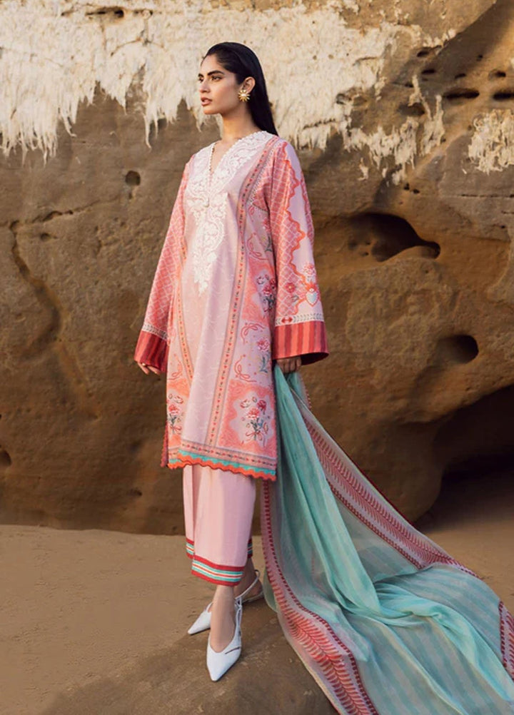 Everyday by Sadaf Fawad Khan Embroidered Lawn Suits Unstitched 3 Piece SDF25EV Bows & Ribons - Summer Collection