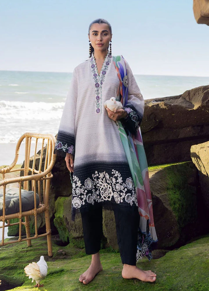 Everyday by Sadaf Fawad Khan Embroidered Lawn Suits Unstitched 3 Piece SDF25EV Kantha Rose - Summer Collection