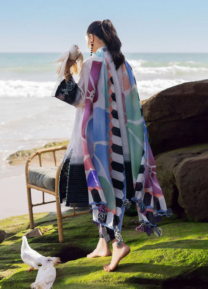 Everyday by Sadaf Fawad Khan Embroidered Lawn Suits Unstitched 3 Piece SDF25EV Kantha Rose - Summer Collection