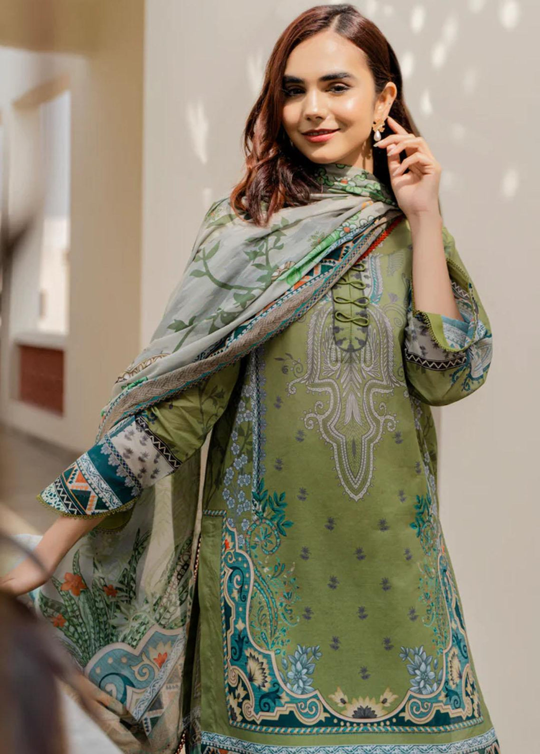 Everyday Wear By Florent Printed Lawn Suits Unstitched 3 Piece FL23EW FL-1A - Summer Collection
