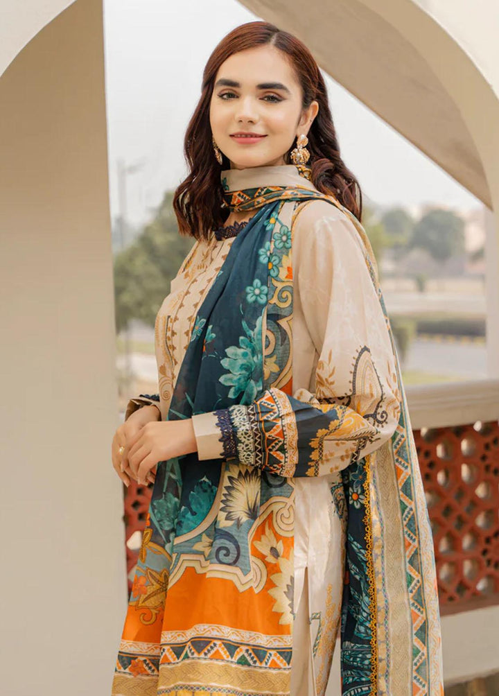 Everyday Wear By Florent Printed Lawn Suits Unstitched 3 Piece FL23EW FL-1B - Summer Collection