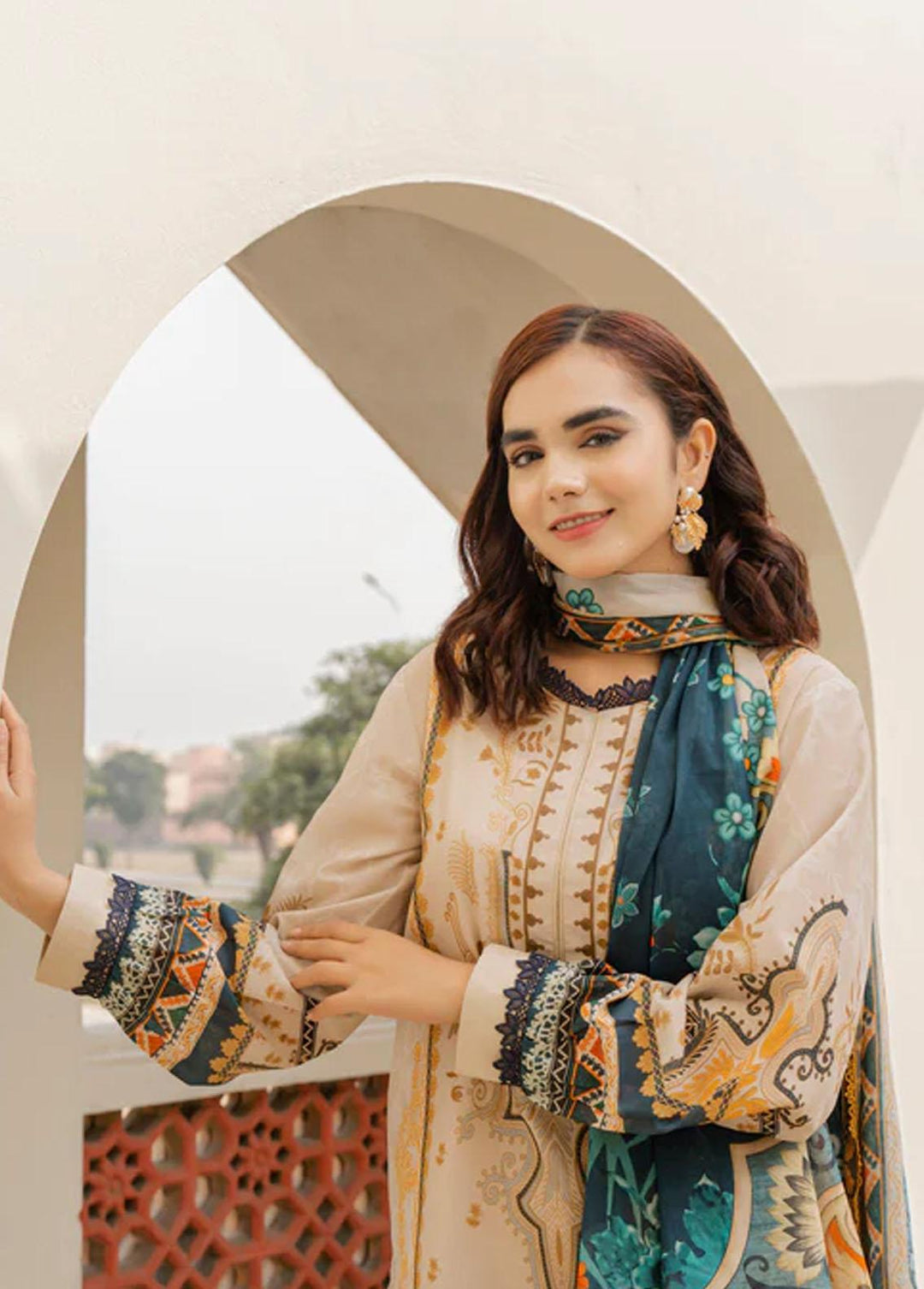 Everyday Wear By Florent Printed Lawn Suits Unstitched 3 Piece FL23EW FL-1B - Summer Collection