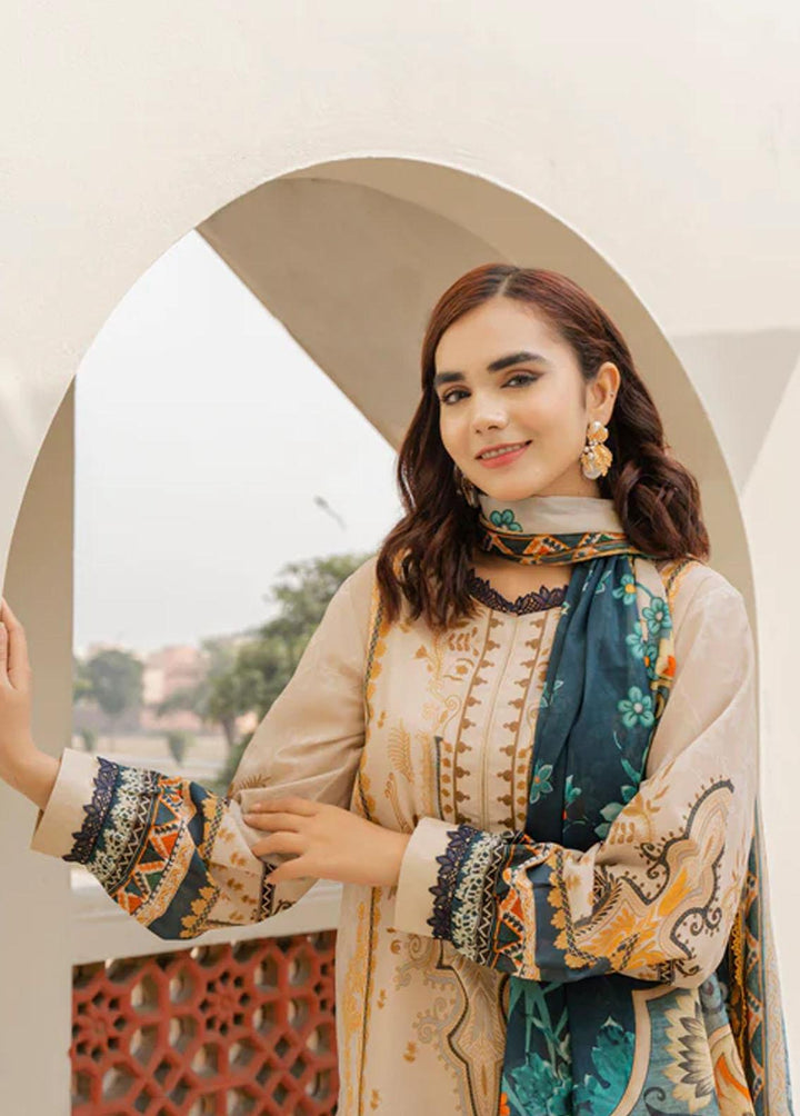 Everyday Wear By Florent Printed Lawn Suits Unstitched 3 Piece FL23EW FL-1B - Summer Collection