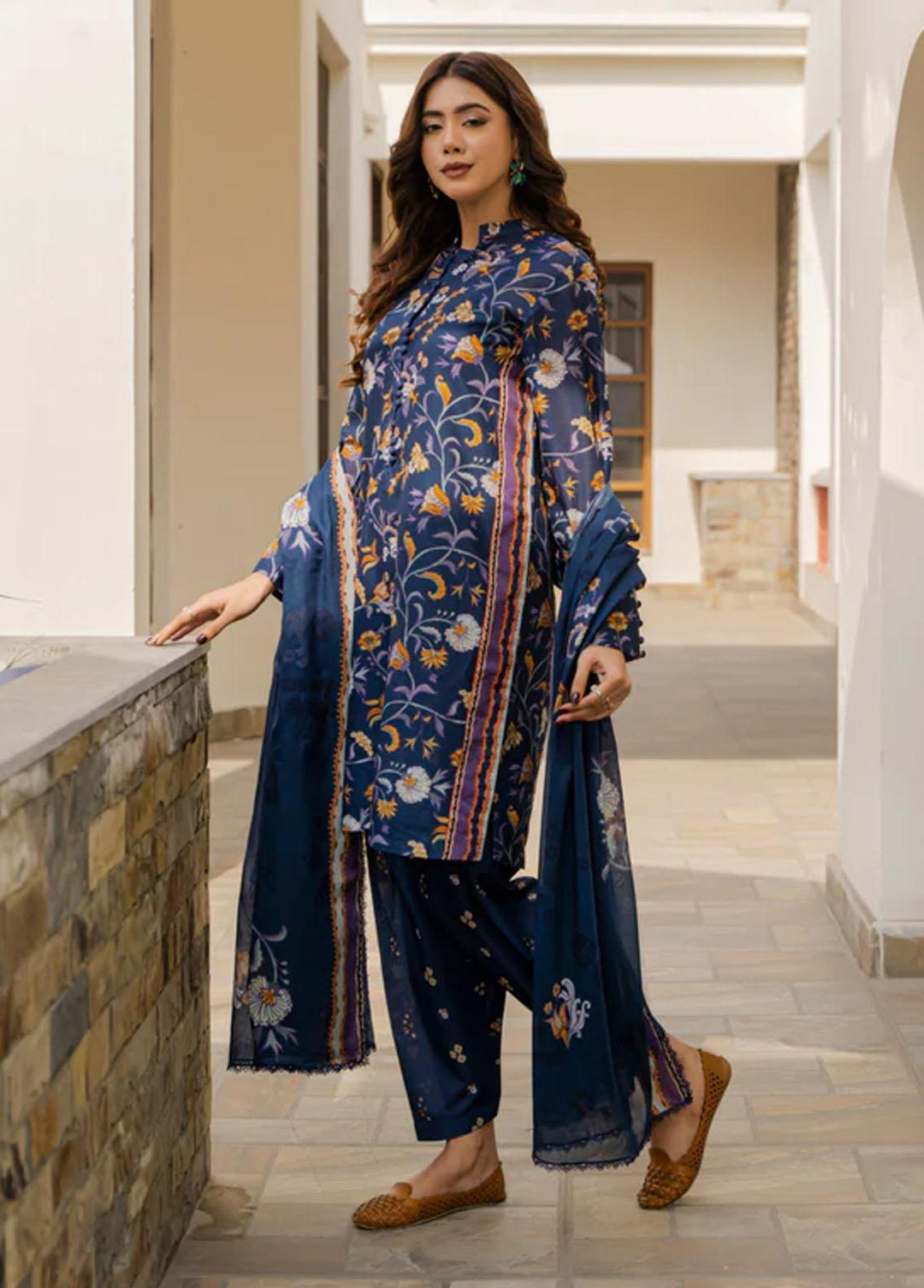 Everyday Wear By Florent Printed Lawn Suits Unstitched 3 Piece FL23EW FL-4A - Summer Collection