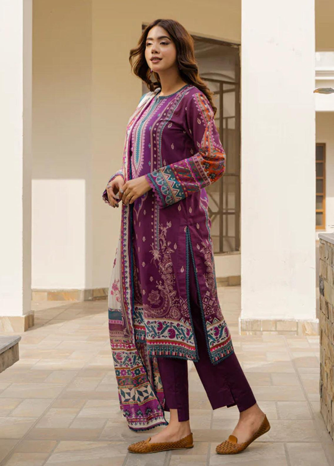 Everyday Wear By Florent Printed Lawn Suits Unstitched 3 Piece FL23EW FL-7A - Summer Collection