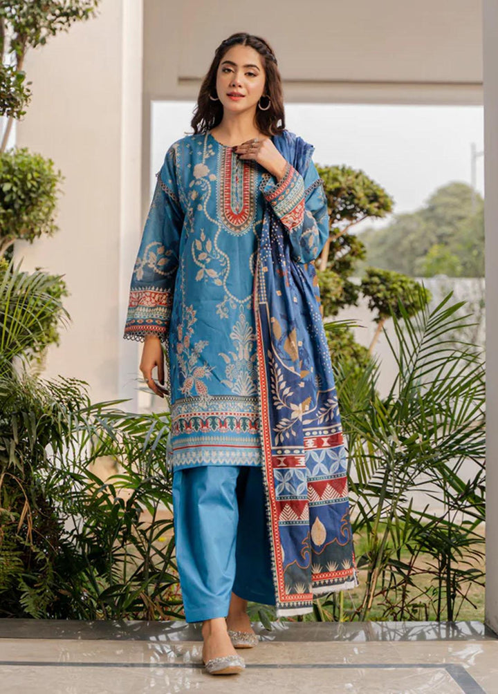 Everyday Wear By Florent Printed Lawn Suits Unstitched 3 Piece FL23EW FL-8A - Summer Collection