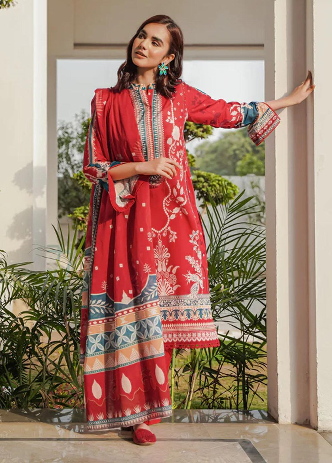 Everyday Wear By Florent Printed Lawn Suits Unstitched 3 Piece FL23EW FL-8B - Summer Collection