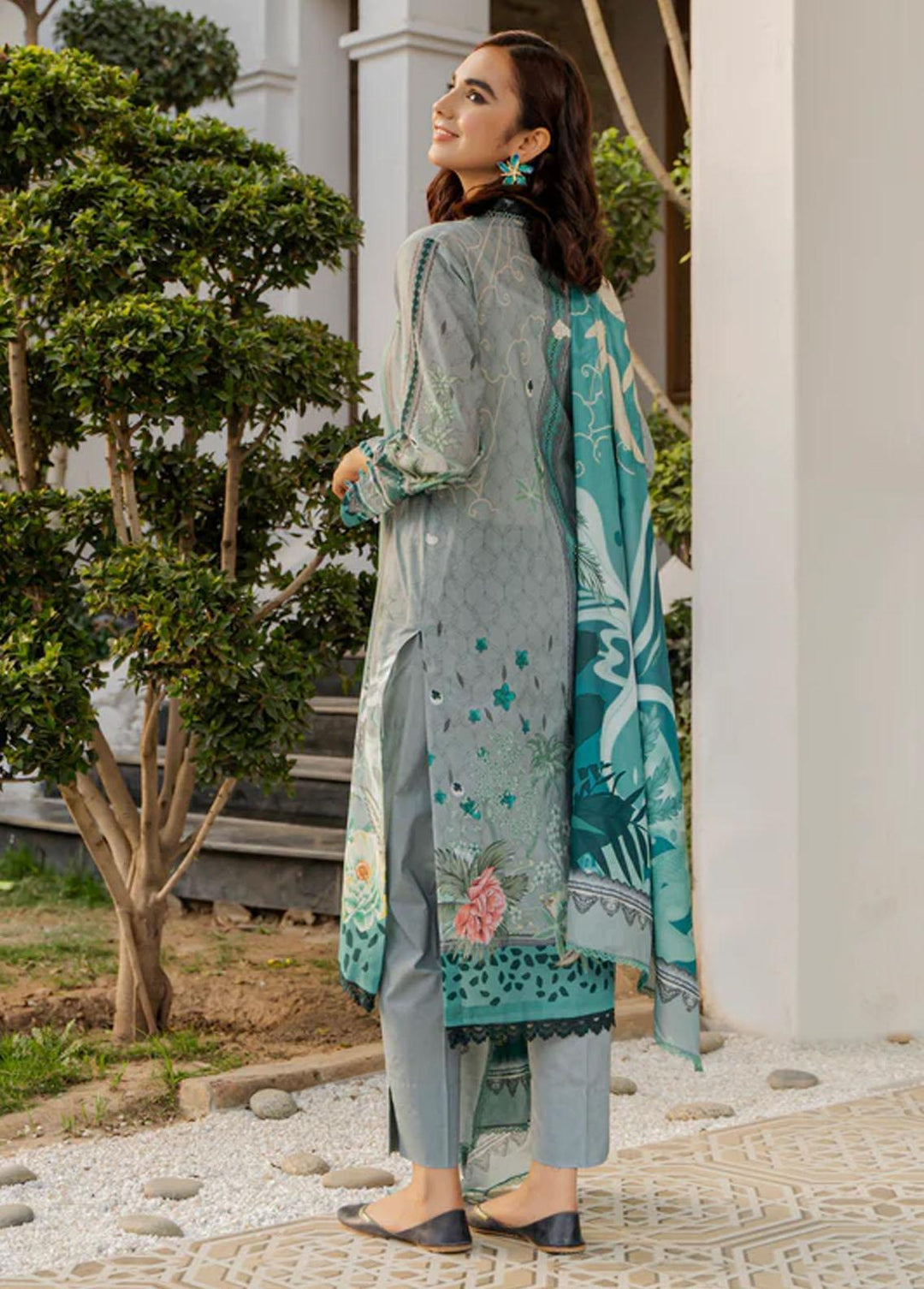 Everyday Wear By Florent Printed Lawn Suits Unstitched 3 Piece FL23EW FL-9B - Summer Collection